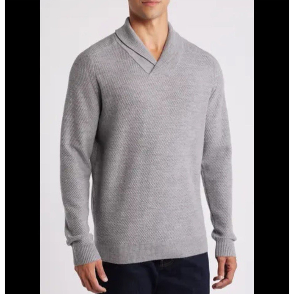 Peter Millar Dempsey Shawl Pullover Sweater XXL 2X Gale Heritage Old Money